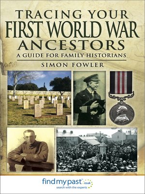 cover image of Tracing Your First World War Ancestors